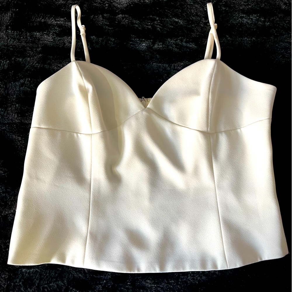 Elegant Cream Bustier Top